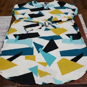 SHEIN Multicolor Geometric Dress